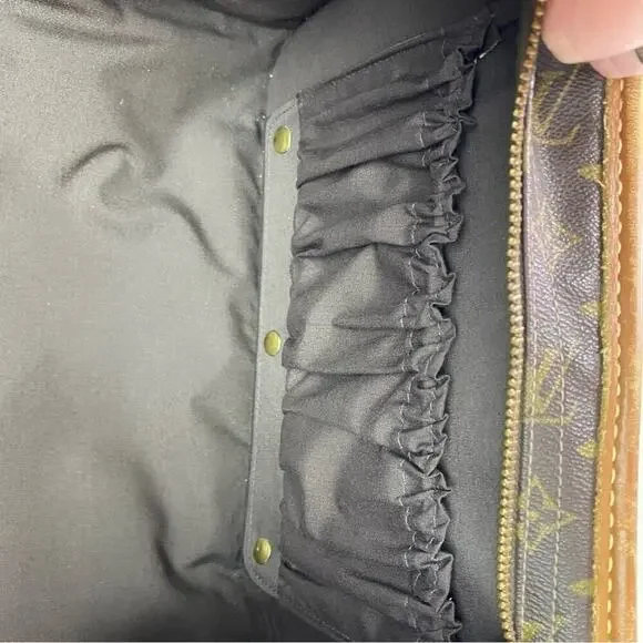 LOUIS VUITTON MONOGRAM CANVAS TRAVEL BAG – VINTAGE LV LOGO LUGGAGE - Picture 10 of 16